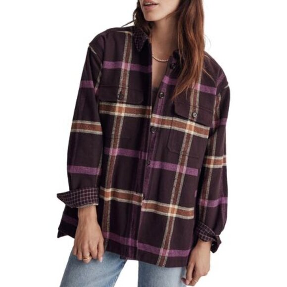 Madewell Jackets & Blazers - Madewell Tilda Plaid Heavyweight Flannel Shirt Jacket, Shacket S
